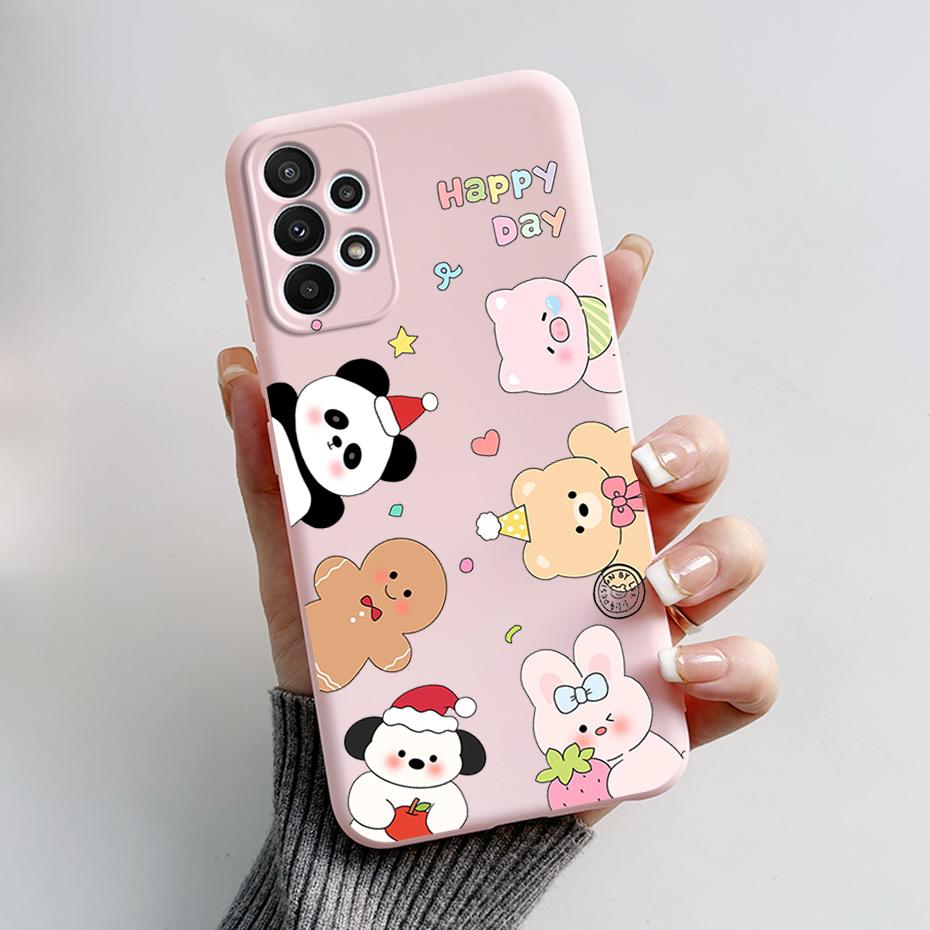 For Samsung Galaxy A53 5G Case Cover SM-A536B Stylish Painted Silicone Soft Protector Cover For Samsung A23 A33 A73 5G A 53 Capa