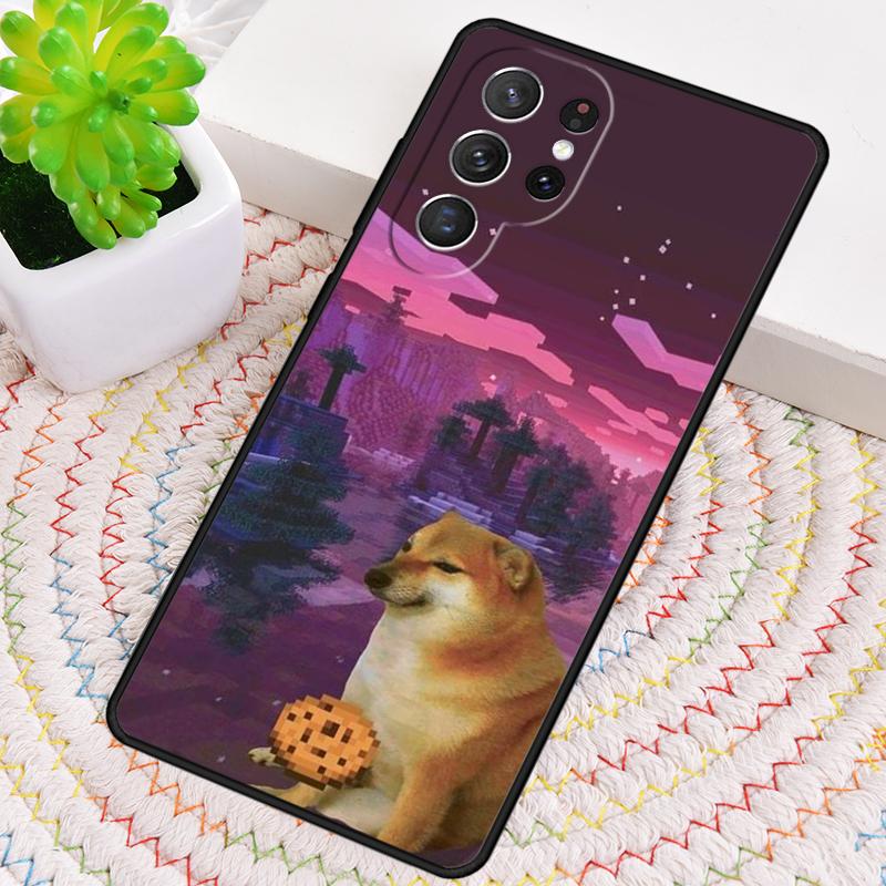 Смешной чехол для телефона с мемом про собаку Cheems Doge для Samsung Galaxy note 10 pro S26 Ultra S23 S24 FE S25 S21 S22 PLUS ударопрочный
