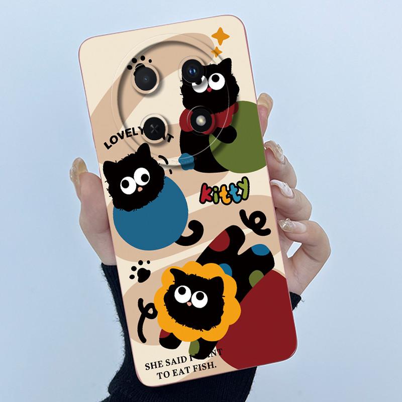 Чехол для Huawei Nova 12i / Nova 13i Милые Девочки Кошки Мягкий Силикон Ударопрочный Задний Чехол для Huawei Nova12i 12 i 13 i Кейс