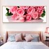 Simple Modern Beautiful Plant Flower Tulip Rose Flower Decoration Painting Bedside Creative Mural Living Room Background Wall