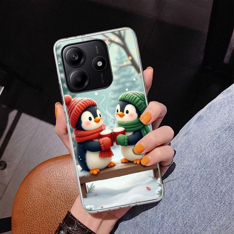 Christmas Penguin Phnoe Case for Phnoe Case for Xiaomi Redmi Note 15 14 14S 13 Pro Plus 12 12S 11S 11E 10S 10 11T 5G Unique Cove