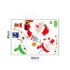 Cartoon Snowman Santa Window Sticker Christmas Gift Home Decor Sticker