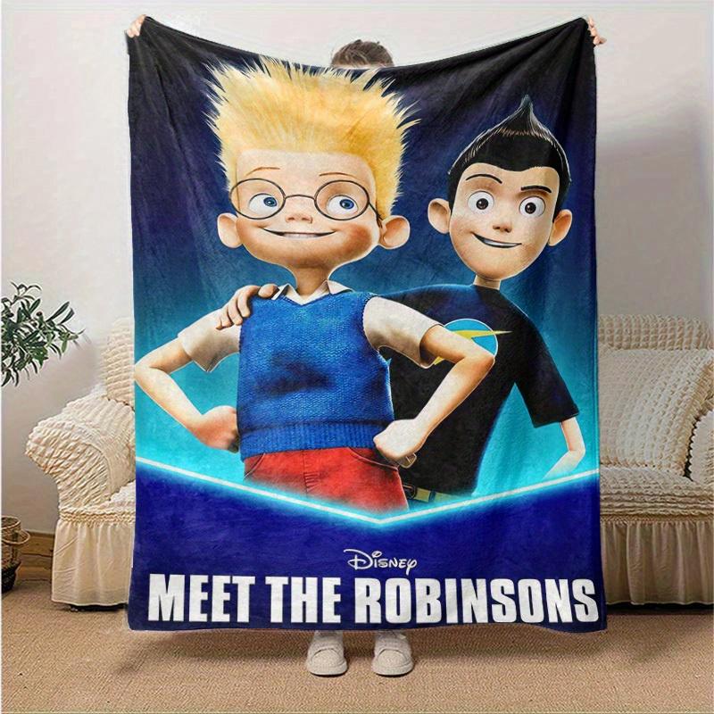 1pc, Meet The Robinsons Disney Home Decorative Throw Blanket, Soft Coverlet for Couch, Bed, Travel, Camping