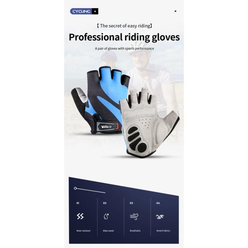 Sports Half Finger Cycling Gloves Men Women MTB Bike Gloves Running Fitness Gym Riding Motorcycle Bicycle Gloves