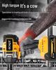 Rechargeable Electric Impact Wrench with High Torque Brushless Motor and Lithium Battery