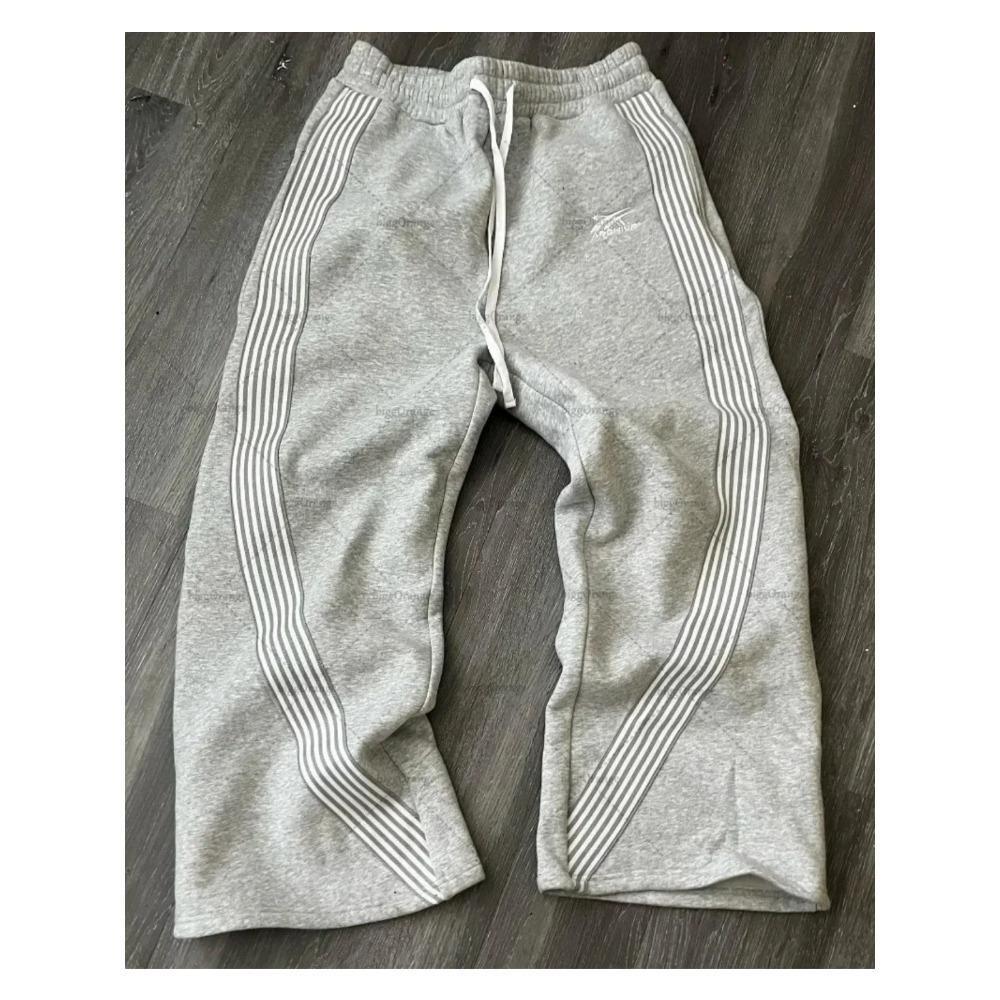 RogueWave Яркие Уличные Хип-Хоп Спортивные Штаны Y2K Харадзюку Ретро Широкие Брюки Американская Оверсайз Мода Свободные и Универсальные Повседневные