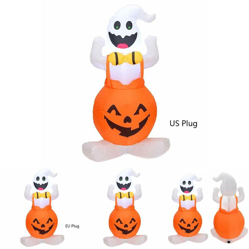Хэллоуин Надувной Призрак Тыква Уличный Двор Декор Светодиодные Огни