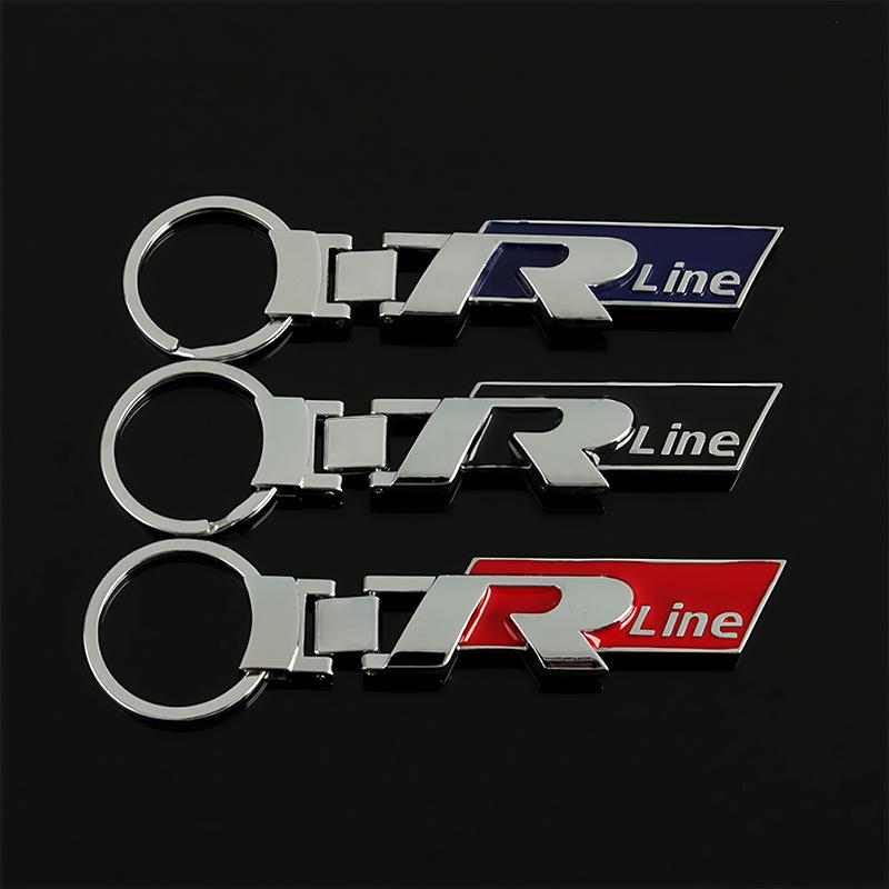 VW GTI GOLF 2026 Hot For VW VOLKSWAGEN Volkswagen Emblem Keychain Metal R Line Buckle Car Key Ring For VW Golf Tiguan Jetta Tran VP3