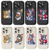 Чехол E-10 Том и Джерри для iPhone 15 14 13 12 8 Plus Samsung S24 S23 Ultra A04S A05S Huawei P40 P50 P60 Nova 11 Pro Max OPPO A17K Reno 10