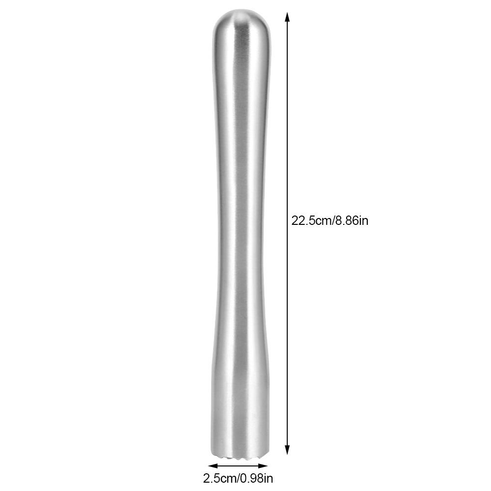 Stainless Steel Stainless Steel Muddler Silver Ice Hammer Professional Bar Tool Cocktail Making