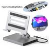 Laptop Stand Docking Station Multiport USB 3.0 TF Card Slot 4K 60HZ HDMI-compatible PD Charging Gigabit Ethernet Aluminum Alloy Type-C Hub Adapter