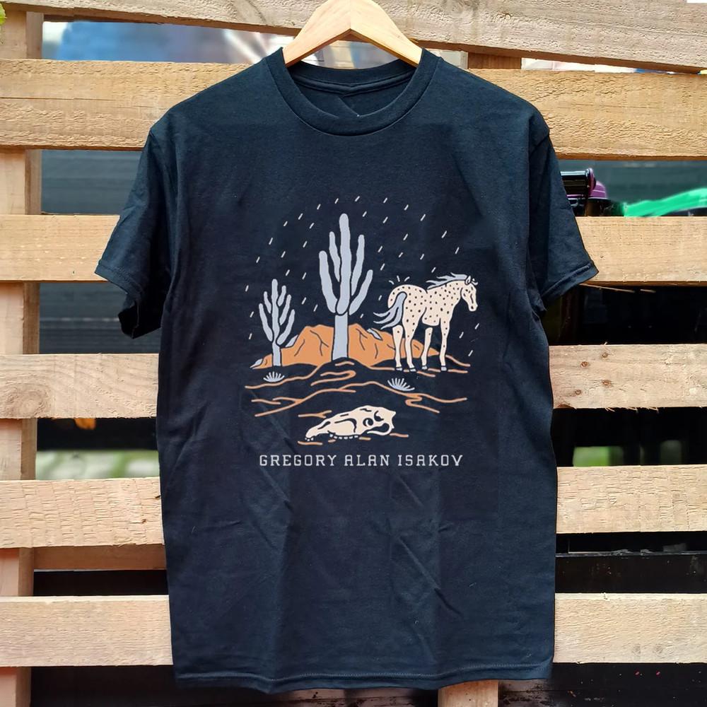 Редкая хлопковая футболка Gregory Alan Isakov Tour в подарок фанату Размеры S-5XL Унисекс Футболка MD1276