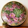 European & American Retro Iron Wall Decoration: Round Flat Printed Plate