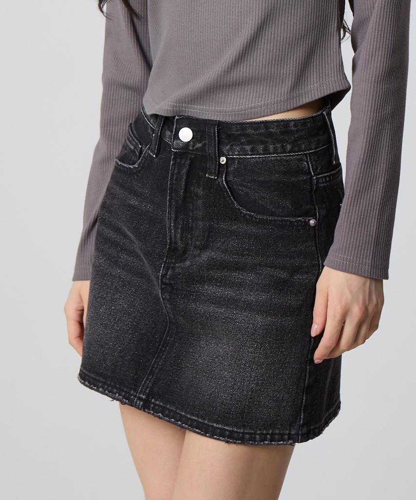 Unknown Planet Cat Sand Black Mini Skirt
