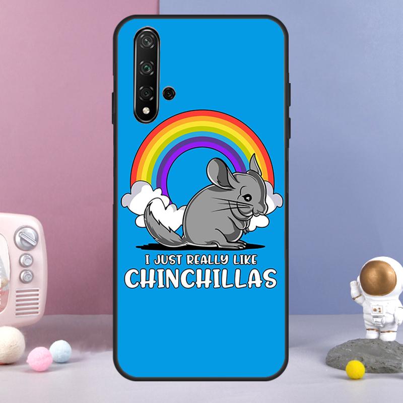 Мультяшная шиншилла для Huawei Nova 12i 12s 11i 8i 7i 9 10 SE Y60 Y61 Y70 Y72 Y73 Y90 Y91 P20 P30 P40 Lite Чехол