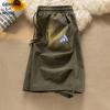 GENIOLAMODE Men's Summer Ice Silk Casual Cargo Shorts
