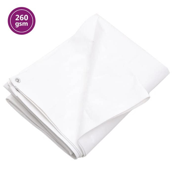 Maison Exclusive - Bâche 260 g/m² 4x4 m Blanc PEHD
