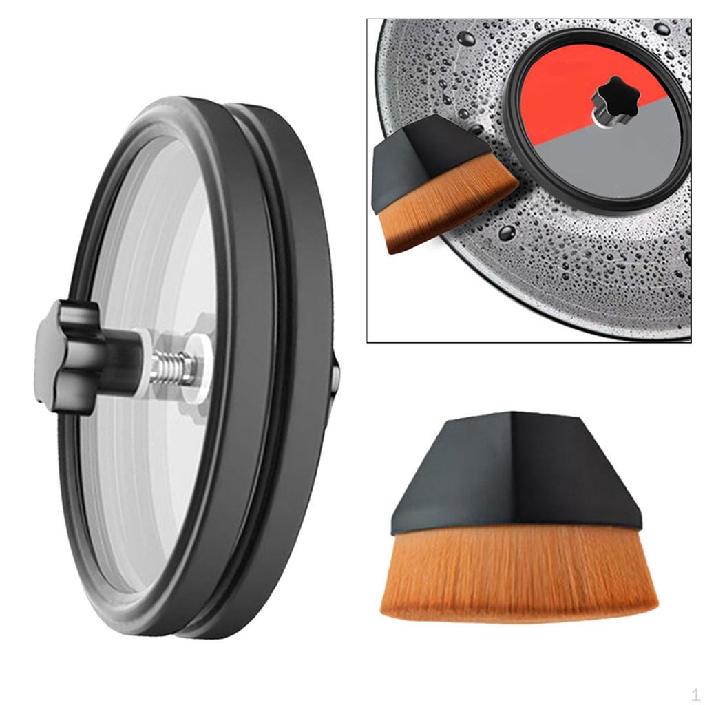 Хранитель этикеток для виниловых пластинок LP. Очистка. Сохранение с помощью кисточки.