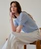 THEELO Diamond Pattern Cardigan (Light Blue)