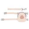 Pet Backpack Harness with Leash Animal Pattern Backpack Adjustable Vest Harness Puppy Traction Rope