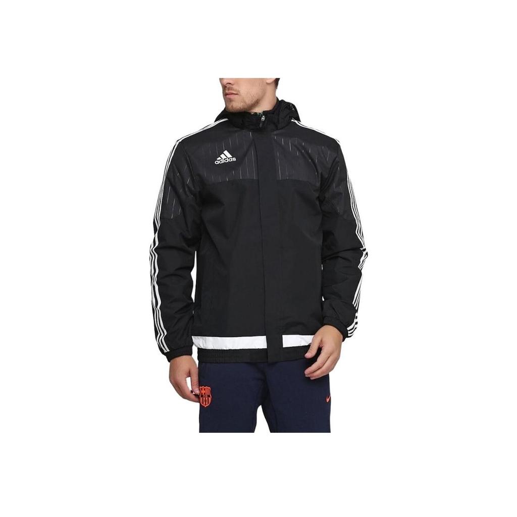 Adidas 2015-16 Wales All-Weather Comfortable Casual Sports Football Shirt Men Tops Black M64041