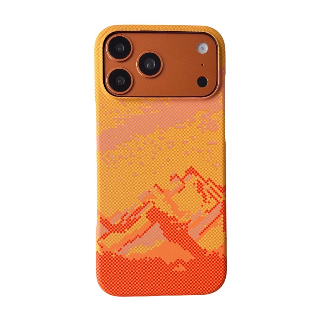 Кевларовый чехол Xingyu оранжевый с магнитной застежкой для iPhone17PROMAX, alpine, Galaxy, защитный чехол Apple 16