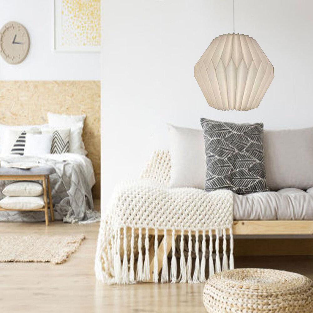 Складной художественное украшение для гостиной, подвесной потолочный светильник, абажур из бумаги, оригами, фонарь, подвесной светильник