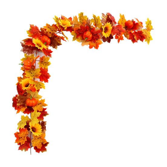175 см искусственный кленовый лист цветочная гирлянда для дома, сада, дома, улицы, подвесной искусственный плющ, украшение на Хэллоуин, осенний праздник урожая
