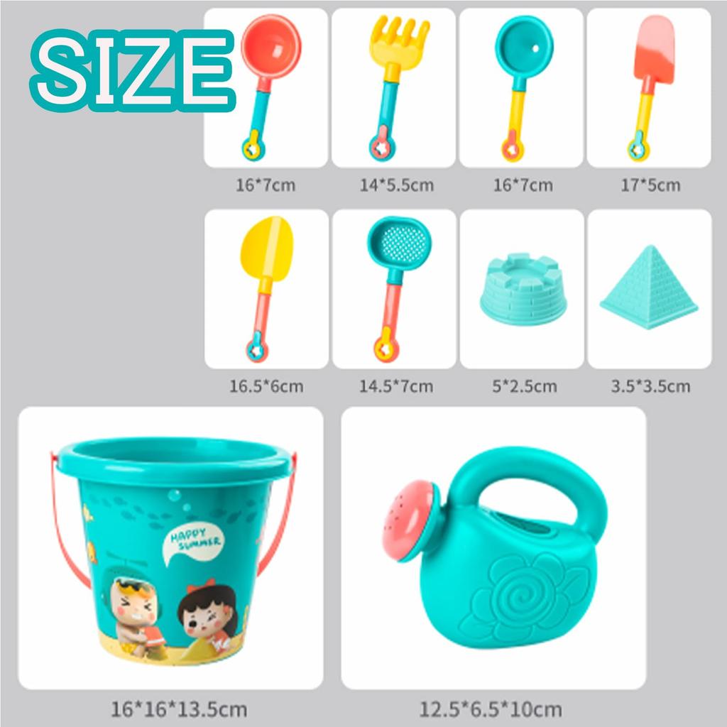 Hyack Sandbox Set, 18-Piece Set of Toys for Beach Play, Swimming, River Play, Sandbox, and Shovel