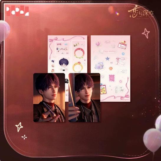 Genuine Love and Deepspace Rafayel Birthday Cosplay Badge Cartoon Card Instant Imaging Cards Emblem Protector Album Gift