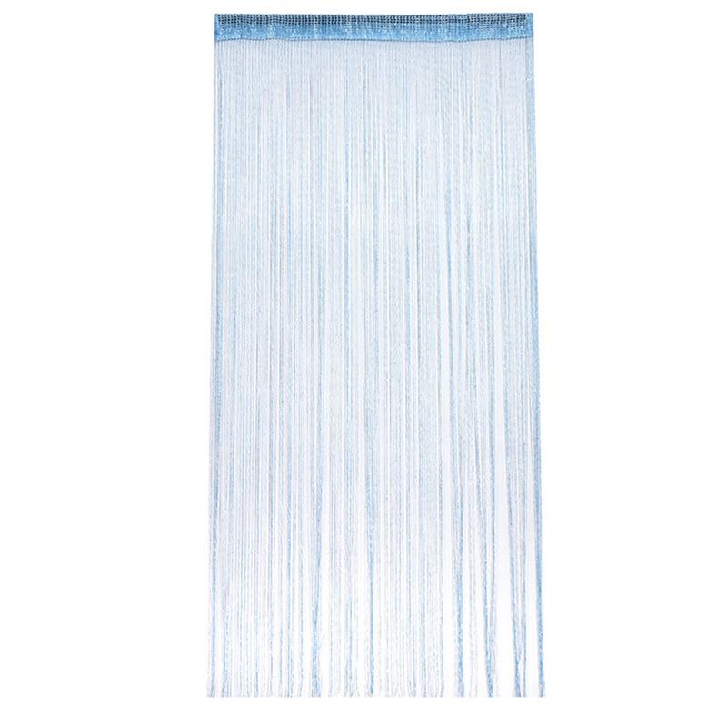 200x95СМ Гостиная Спальня Нитяная Штора Блестящая Кисточка Серебряная Нить Штора Ламбрекен Однотонный Домашний Декор Окна Принадлежности