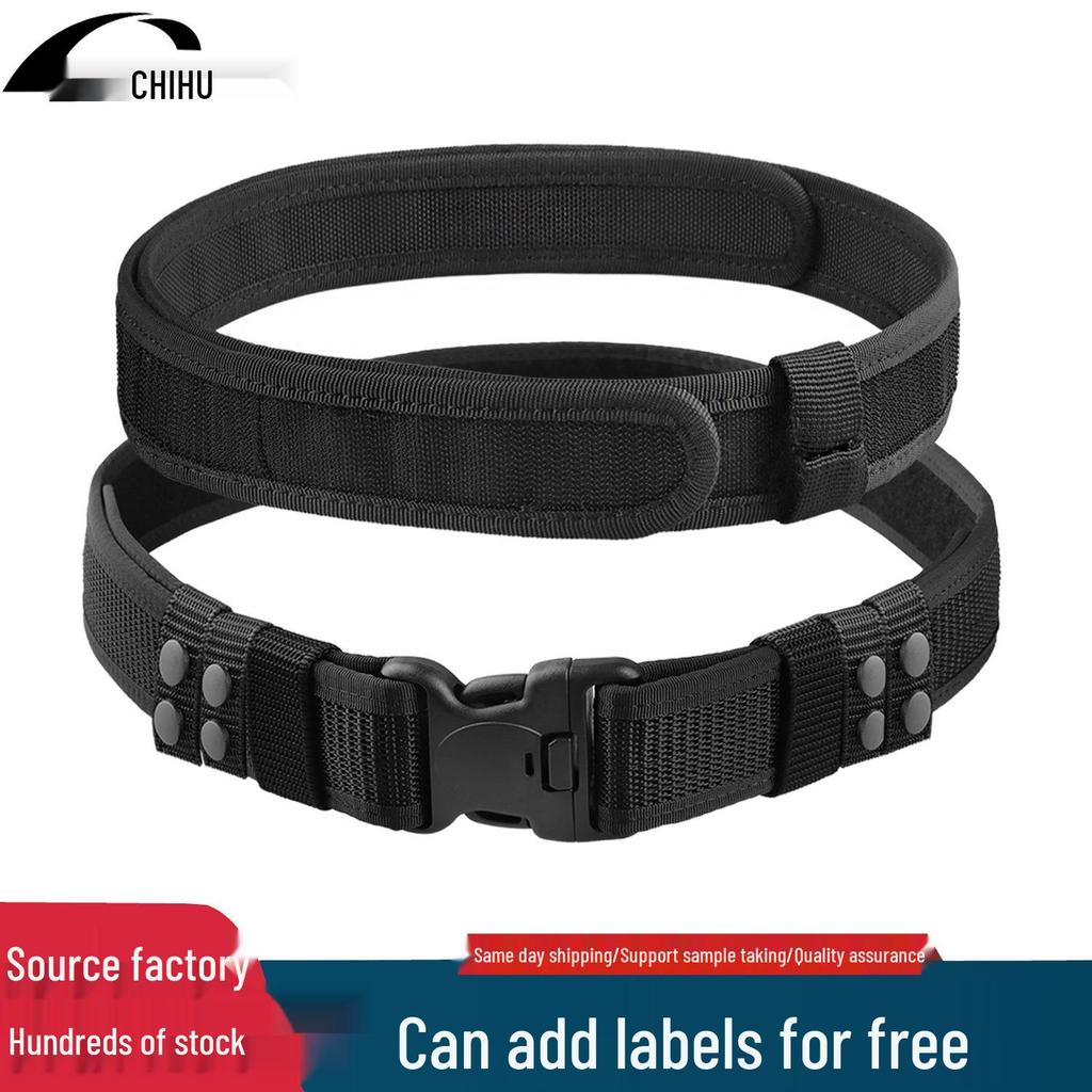 Versatile Outdoor Tactical Belt: Hook & Loop Design for Mountaineering, Camping, Training - Durable Polypropylene Webbing