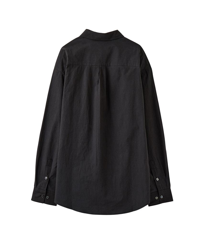AREUBAN Crease Blank Shirt_Batik Black