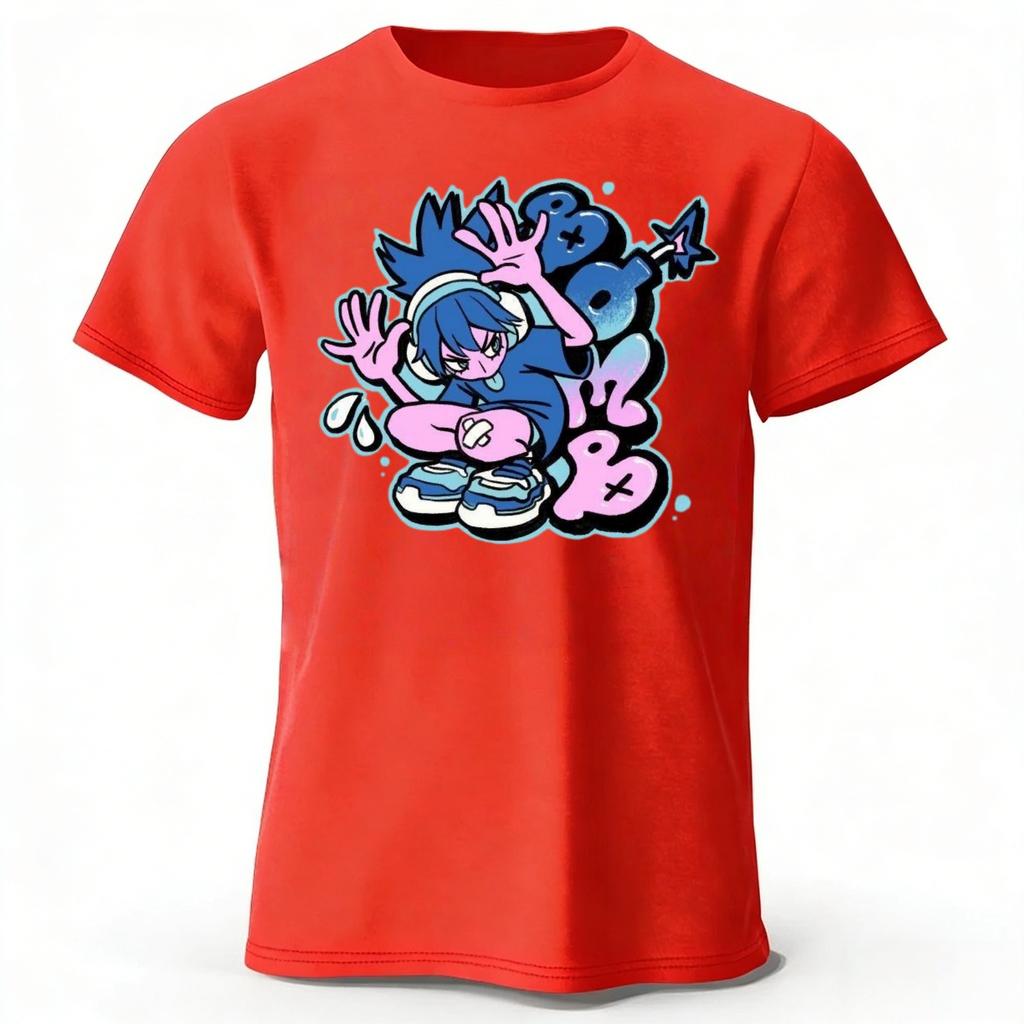 Summer Trendy Street Hiphop Girl Pure Cotton Short Sleeved MenWomen Daily Street Wear Plus Size Comfortable Casual Tshirt