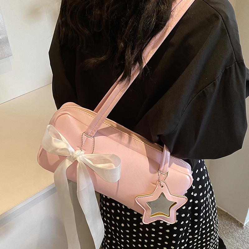 Сумка-подмышка Tooxika Bowknot для женщин, новый стиль, модная универсальная сумка-багет из искусственной кожи большой вместимости