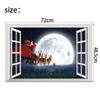 Рождественские поддельные окна 3D настенные наклейки для дома рождественские украшения наклейки на окна Санта-Клаус украшение для комнаты с рождественской елкой