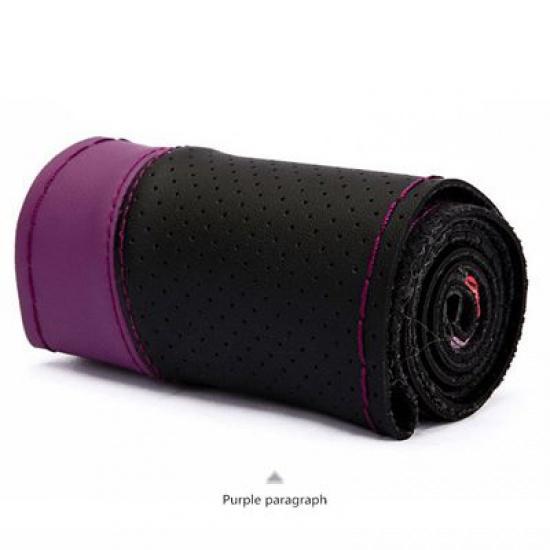 Steering Cover 38cm DIY Hand Sewing Soft Anti Slip Wear-resistant Car Steering-Wheel Braid With Needles