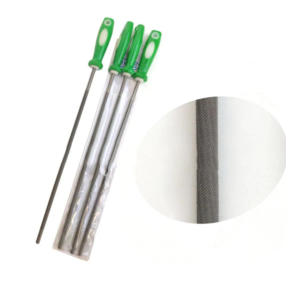 1pcs 4.0/4.8 Round High Carbon Steel Sharpening Chainsaw Saw Chain Files Sharpener Plastic Handle Hand Tools Accessories