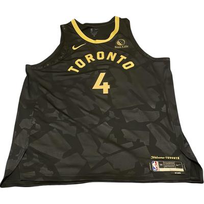 Игровая версия НБА Toronto Raptors Barnes AU 4 Пуловер с круглым вырезом с логотипом Баскетбольная майка Унисекс майка DQ0262-010