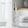 Puntos 300ml Stylish Marble Ceramic Lotion Shampoo Liquid Soap Dispenser Pump Bottle