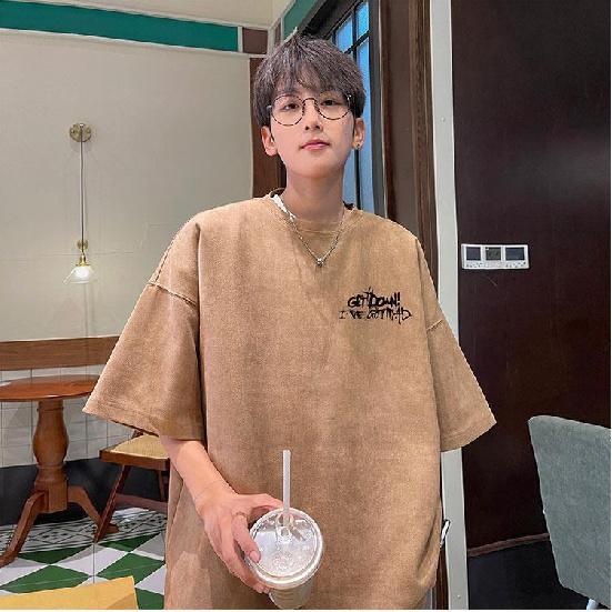 Футболка с коротким рукавом мужская летняя 2025Новая универсальная модная брендовая повседневная мужская футболка с коротким рукавом