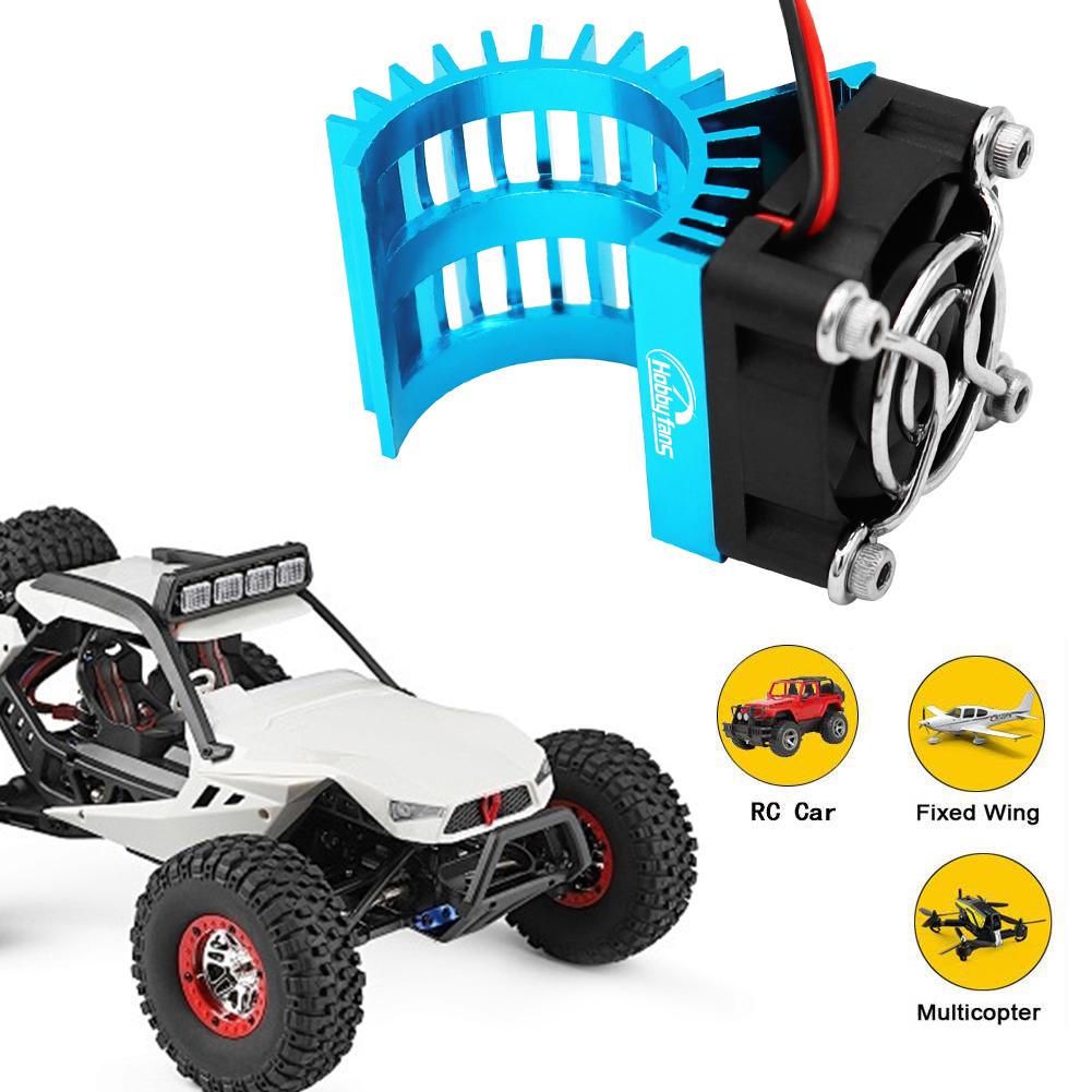 Electric Motor Heat Sink with Cooling Fan for 1/14 1/16 1/18 370 380 390 RC Car for 2838 2858 2845 Brushless Motor