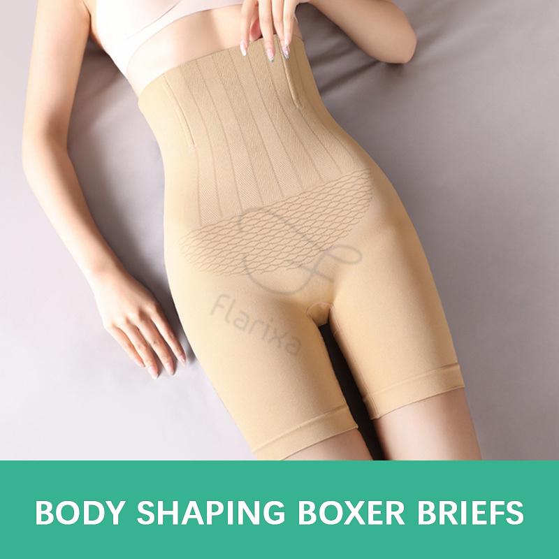 Flarixa Тренажер для талии с высокой талией и контролем живота, нижнее белье для похудения, бесшовное корректирующее белье, подтягивающее белье, формирователь ягодиц, трусики с плоским животом