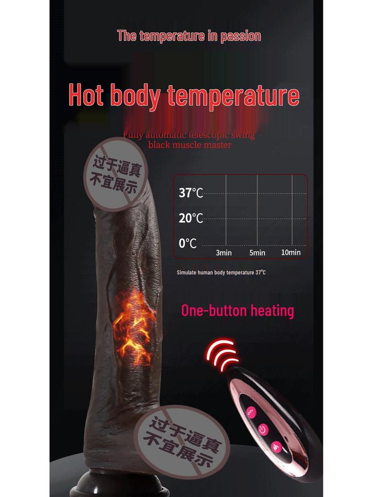 Силиконовый Телескопический Реалистичный Вибратор для Женщин