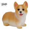 Adorable Pet Collectibles Cute Puppy Figurine, Resin Ornament for Desk And Car Decor, Animal Desktop Toys Realistic Dog Figurines, Miniature