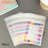 20/50/100Pcs Kawaii Transparent Sleeves Cute Photocard Sleeves Idol Photo Protective Storage Bag Graffiti Self-Adhesive Bag