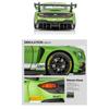 1/32 гоночный автомобиль Bentley GT3, литой под давлением, модель автомобиля из металлического сплава, со звуком и светом, коллекция детских игрушек, подарки E13