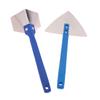 Stainless Steel Spatula Sealing Tools Corner Trowel Plastic Handle Trowel Painting Putty Internal External Corner Putty Scraper