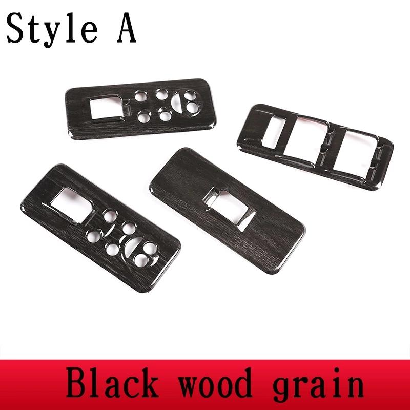 4pcs Car Window Lift Switch Button Control Panel Frame Cover Trim For Land Rover Discovery 3 LR3,Range Rover Sport