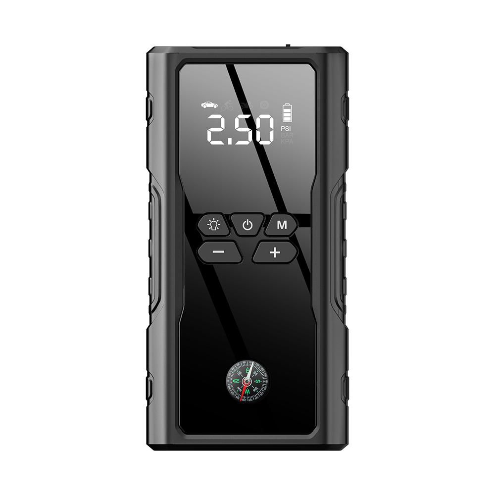 Портативный воздушный компрессор, беспроводной электрический насос для накачивания шин, пусковое устройство 8000 мАч 1000 А и воздушный насос